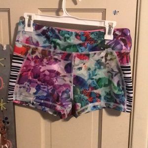 Colorful spandex shorts